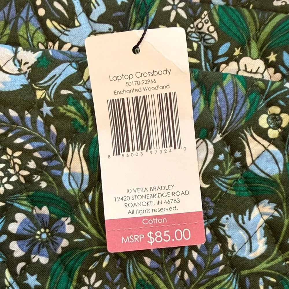Vera Bradley Enchanted Woodland Laptop Bag